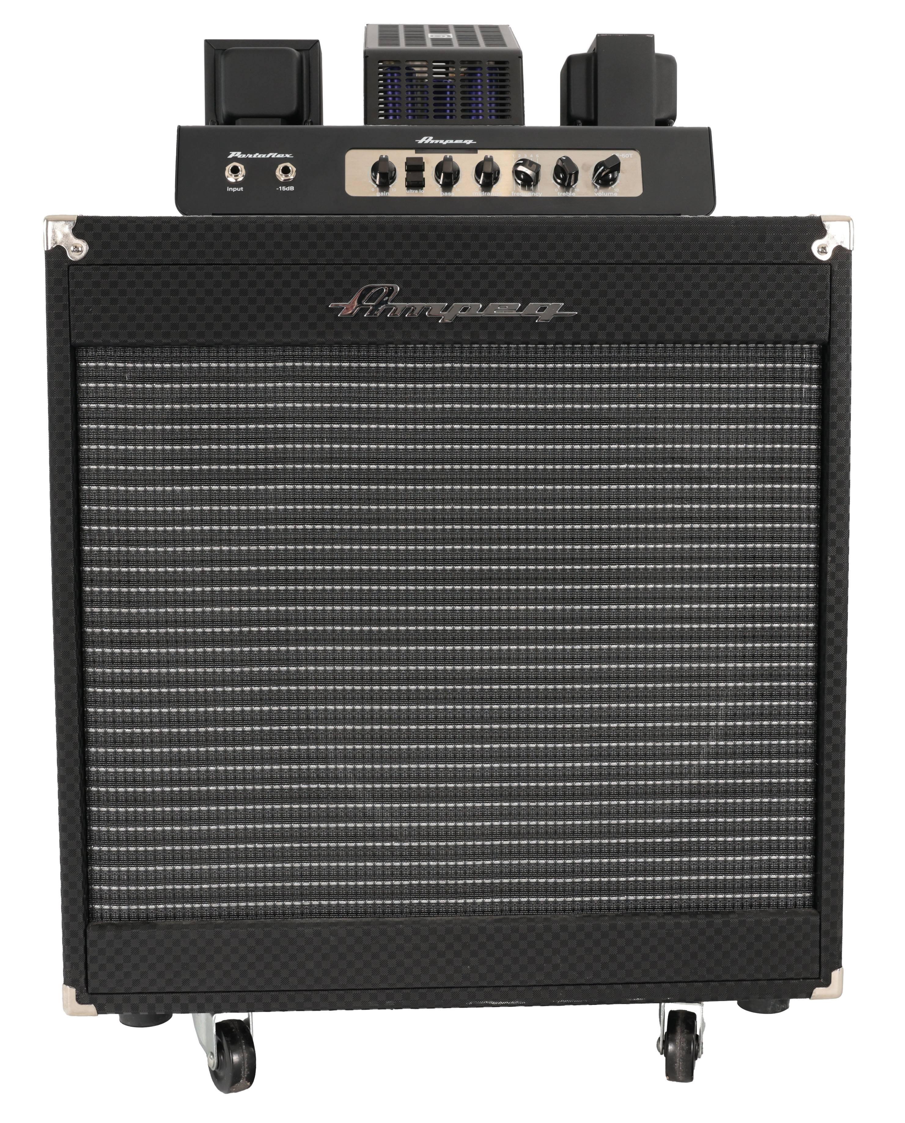 Second Hand Ampeg PF-50T Head With PF-115 HE 450W Cab 033